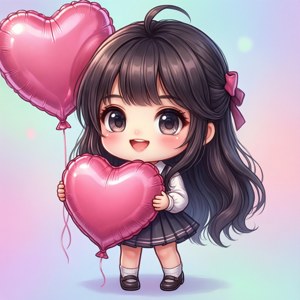 Chibi Heart Balloon