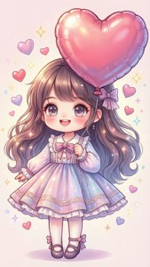 Chibi Heart Balloon