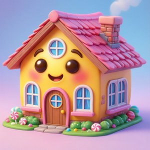 Chibi House Emoji