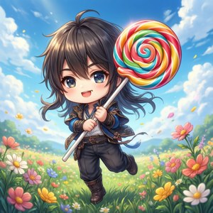 Chibi Lollipop Jump