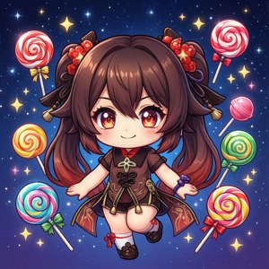 Chibi Lollipop Stars