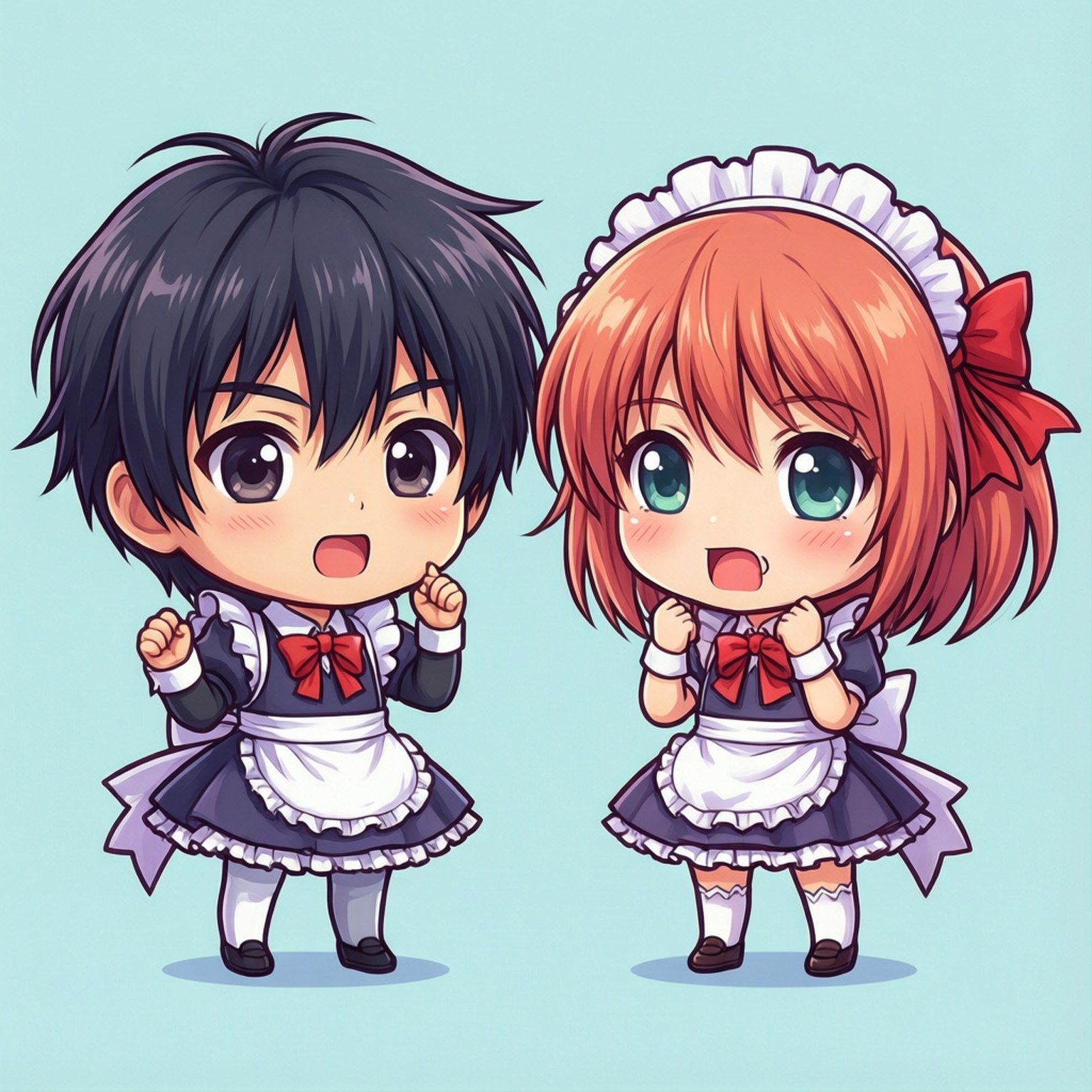 Chibi Love by Wallpapers.art Studio