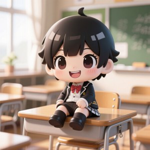 Chibi Morgna in Class