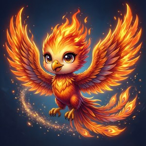 Chibi Phoenix Sparkles