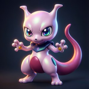 Chibi Shiny Mewtwo