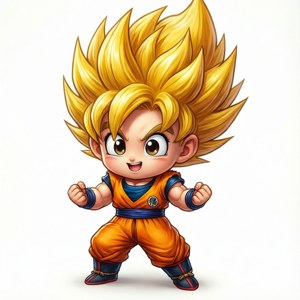Chibi SSJ4 Goku