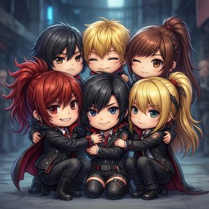 Chibi Team Hug