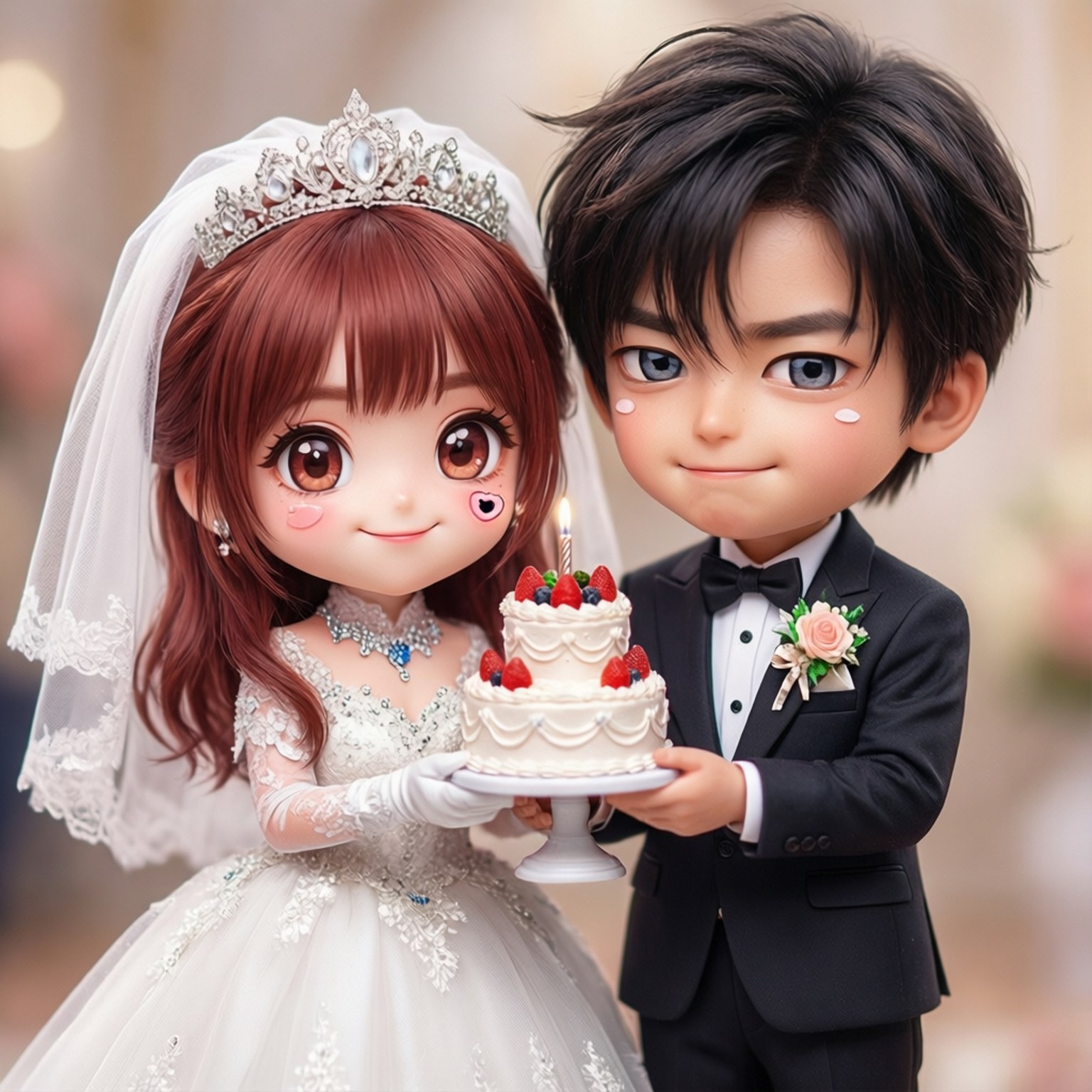 Chibi Wedding by Wallpapers.art Studio