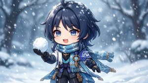 Chibi Xiao in Winter