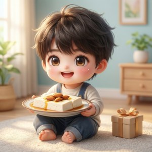 Chibi Xiao's Almond Tofu