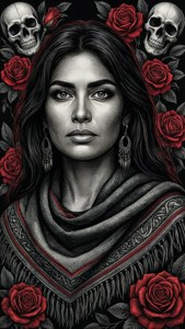 Chicana Strength Portrait