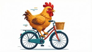 Chicken on Bike