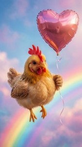 Chicken with Balloon