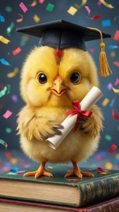 Chicky Graduates