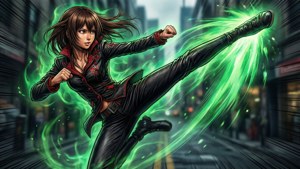Chie's Powerful Kick