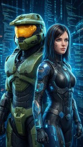 Chief and Cortana