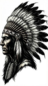 Chief Headdress Silhouette