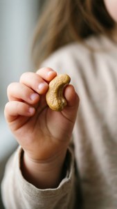 Child Holding Cashew