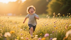 Child in Wildflowers