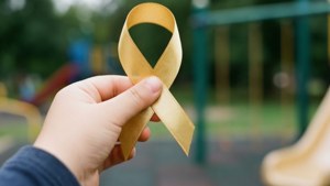 Child's Hand with Ribbon