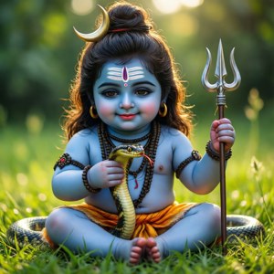 Child Shiva Playing