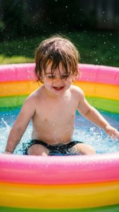 Child Splashing Joy