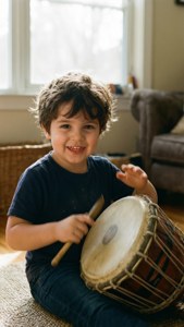 Child with Dhol