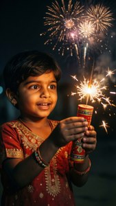 Child with Sparkler