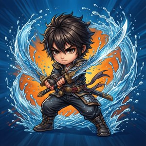 Childe Water Blades Sticker