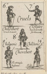 Childebert I, Chlotarius I, Chilperik I, Childerik II en Charibert I