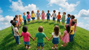 Children Holding Hands
