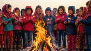 Children Joyful Lohri