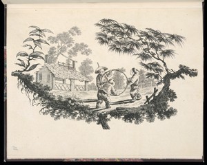 Children Playing with a Hoop