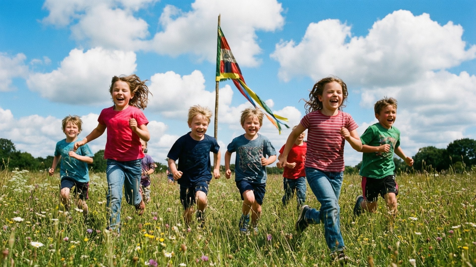 Children's Midsummer Joy by Wallpapers.art Studio