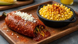 Chili Relleno and Elote