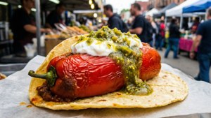 Chili Relleno Taco Street Food
