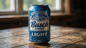 Chilled Can on Wood