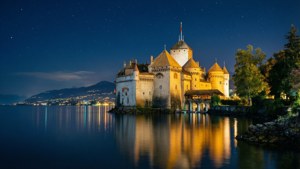 Chillon Castle Night Glow