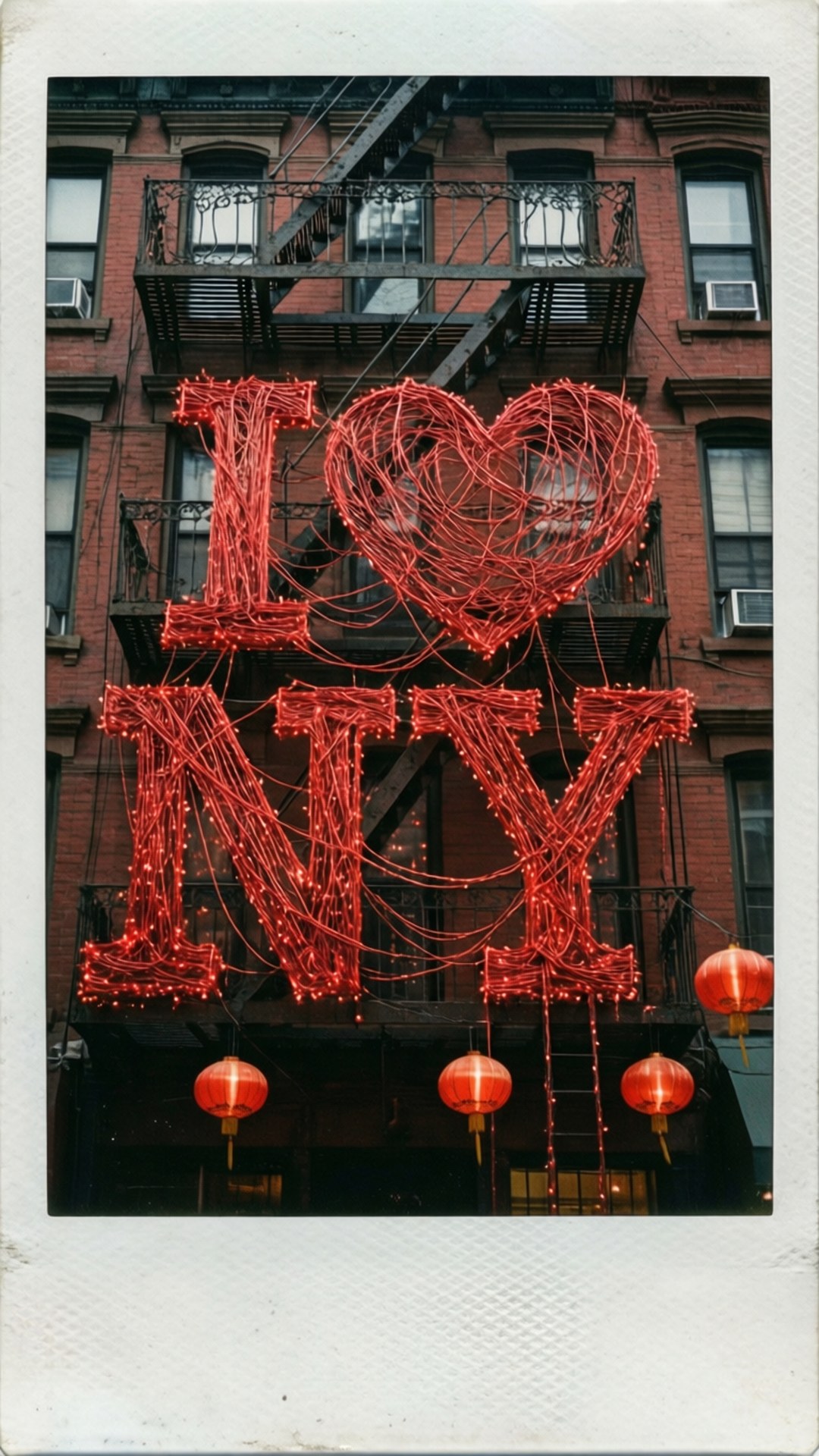 Chinatown String Lights by Wallpapers.art Studio