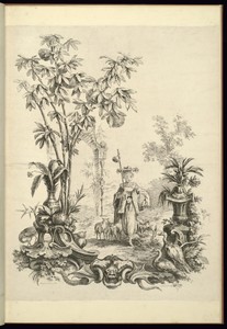 Chinoiserie with Figure in a Landscape