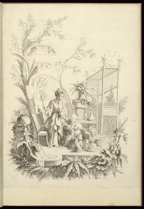 Chinoiserie with Figures in a Landscape