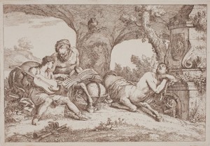 Chiron Teaches Music to Achilles