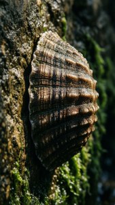 Chiton Clinging to Rock