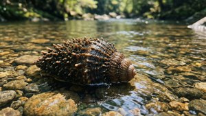 Chiton in Freshwater Stream