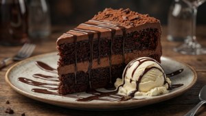 Chocolate Cake Slice