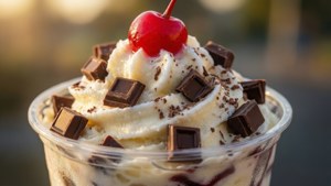 Chocolate Cherry Blizzard Close-Up