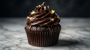 Chocolate Ganache Gold Leaf