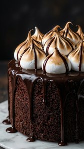 Chocolate Meringue Cake