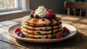 Chocolate Pancake Stack
