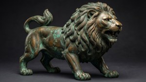 Chola Bronze Lion